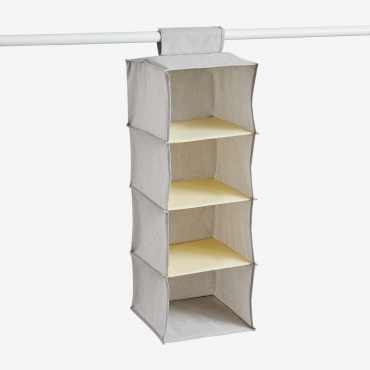 Tarinna Hanging Organizer Light Grey & ↑85 Cm - Sklum