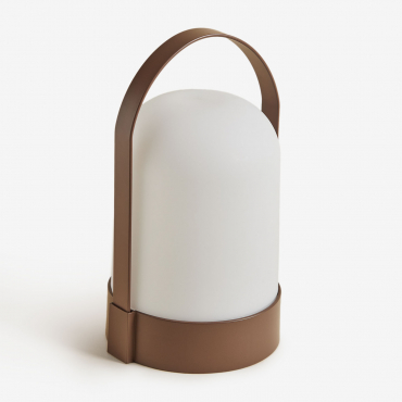 Agnese Wireless Outdoor Led Table Lamp Brown Coffee - Sklum