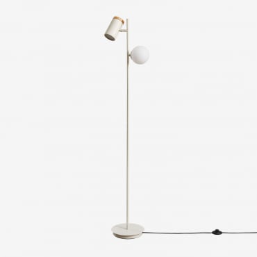 Amaranto 2-light Floor Lamp Tapioca Beige - Sklum