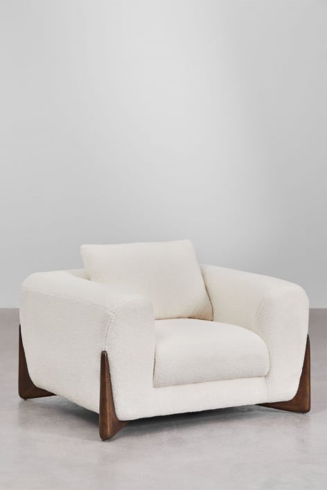 Pack of 2 Grevena sheepskin armchairs