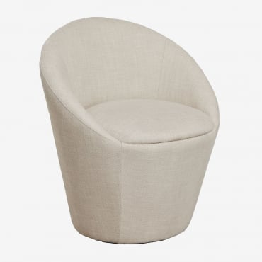 Pack Of 4 Leandro Upholstered Dining Chairs Fabric Light Grey - Sklum