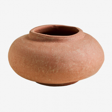 Vase ↑15 Cm In Agnon Terracotta Sienna Red - Sklum