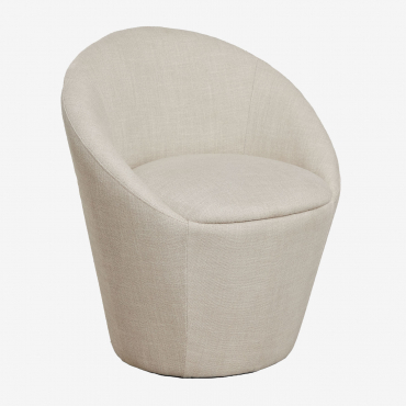 Leandro Armchair Fabric Light Grey - Sklum