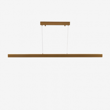 Nilam Metal Linear Ceiling Lamp (120 Cm) Led Yellow Gold - Sklum