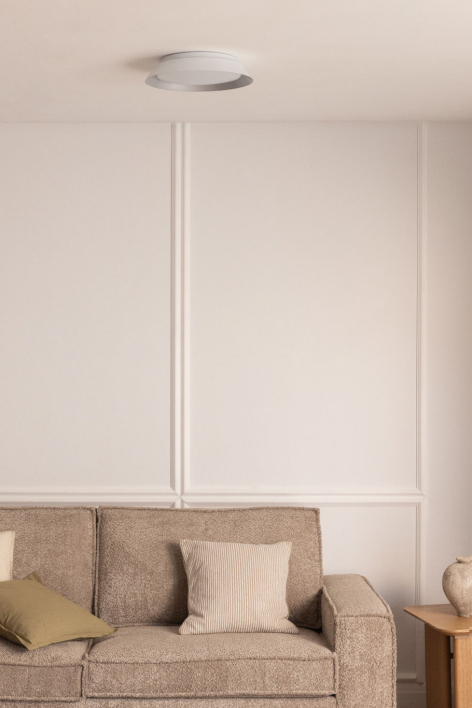 Dreville LED ceiling light in methacrylate and metal