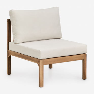 Branson Acacia Wood Armchair Acacia Brown - Sklum