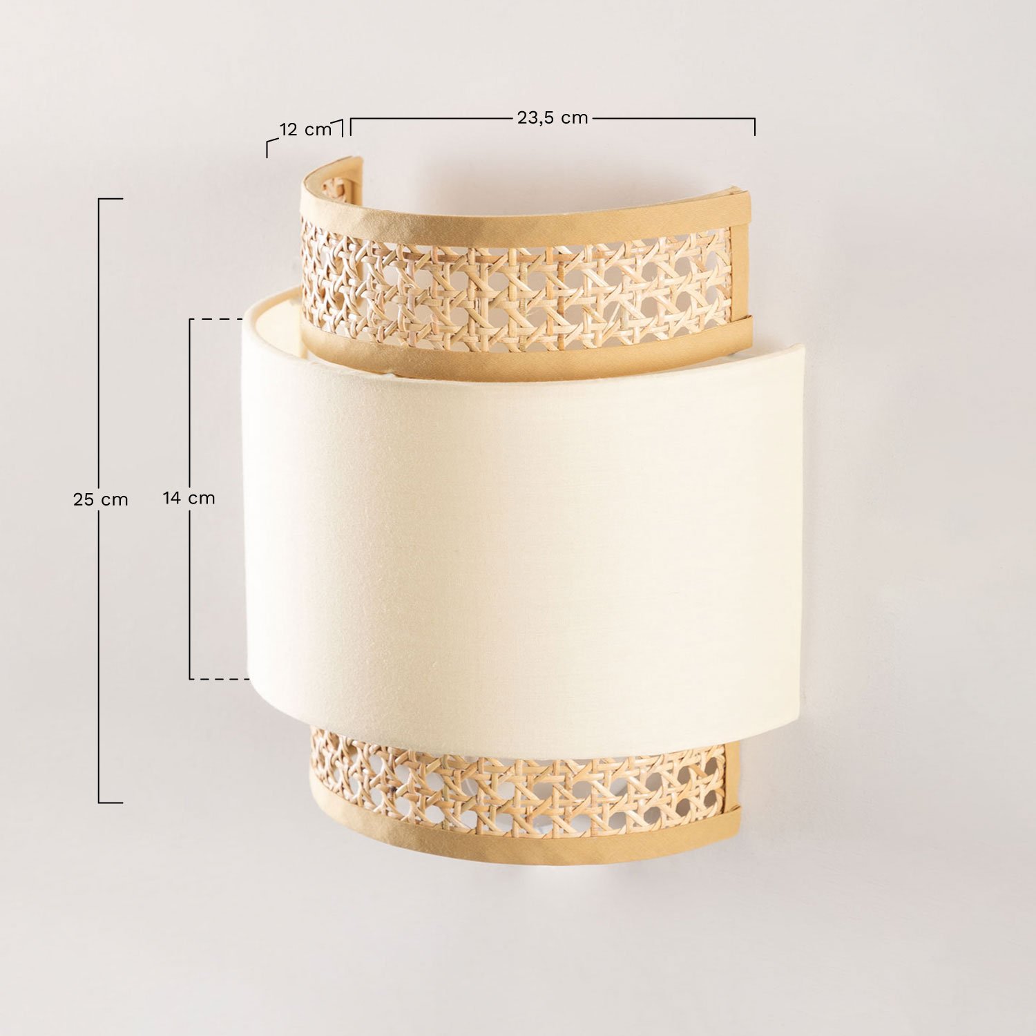 Satu wall light, medidas