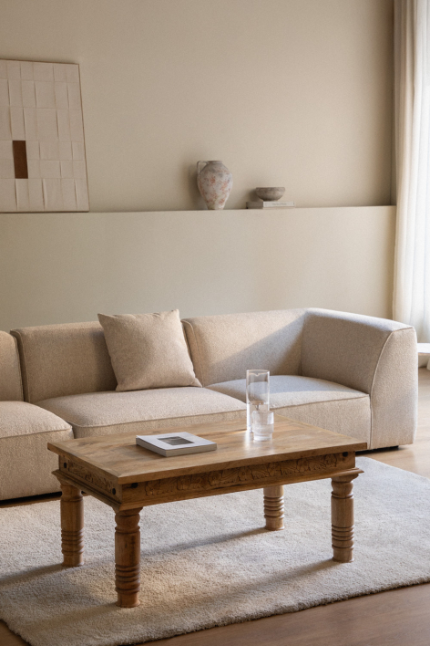 Taraz mango wood coffee table - 100 x 60 cm