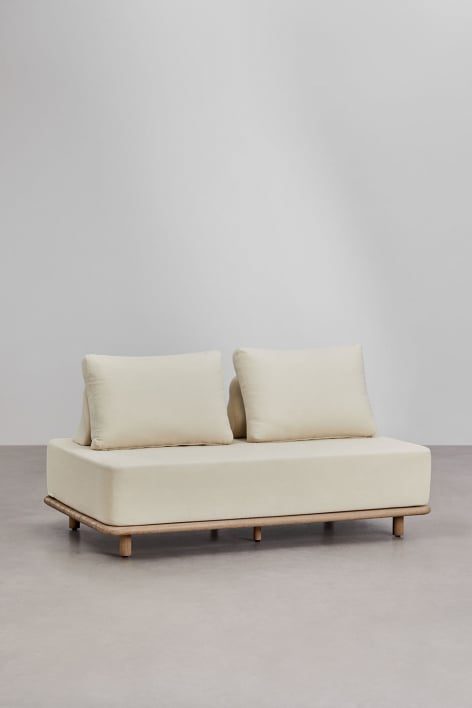 2-seater sofa in acacia Portet