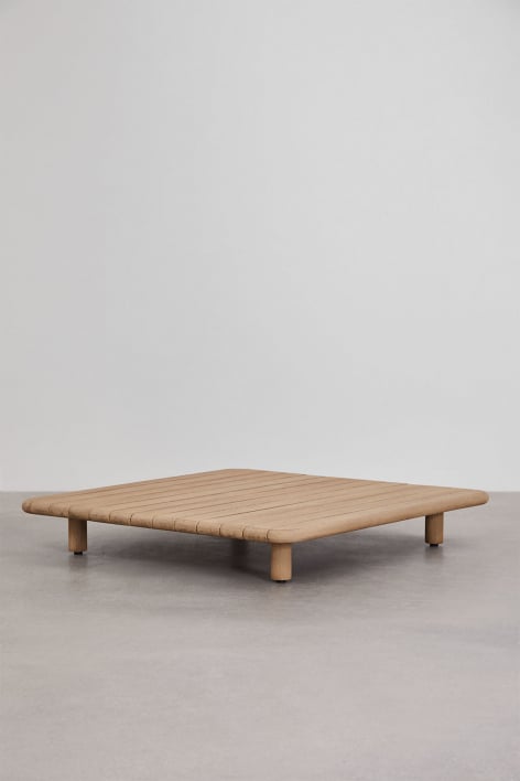 Square coffee table 95x95 cm in acacia Portet