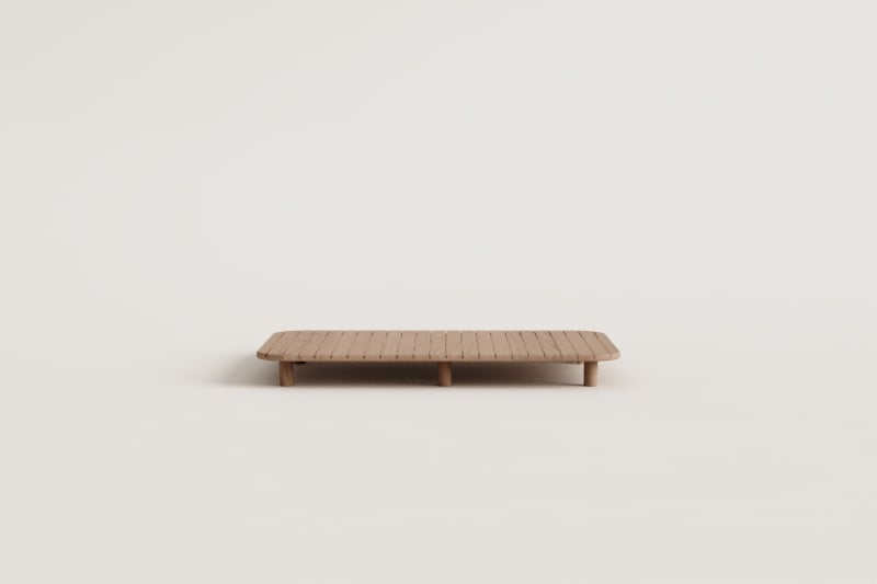 Rectangular garden coffee table 160x90 cm in acacia wood Portet