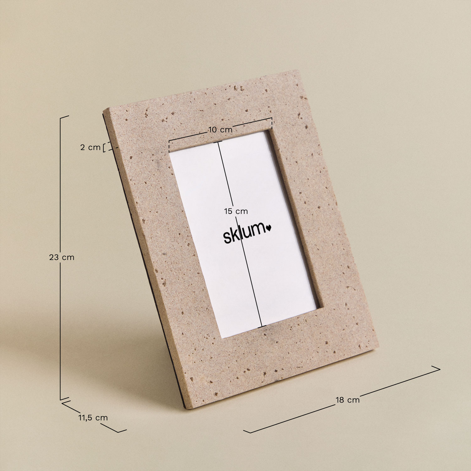 Balmeiden resin photo frame, medidas