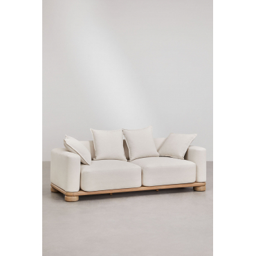 Ioanis 2-seater Sofa In Acacia Wood Light Acacia Brown - Sklum