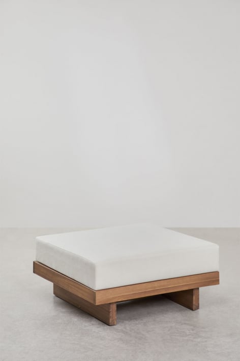 Dailin Acacia Wood Ottoman