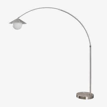 Orvina Iron Floor Lamp Grey Brass - Sklum