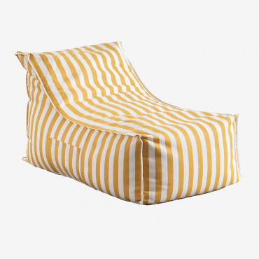Garden Armchair In Sandel Fabric Yellow Curry - Sklum