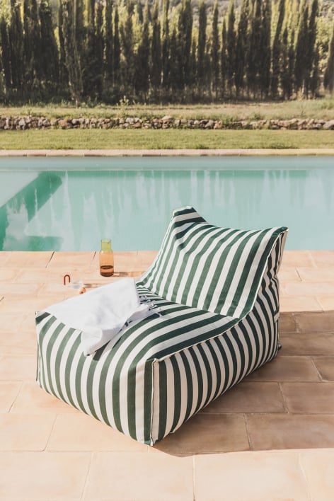 Garden armchair in Sandel fabric