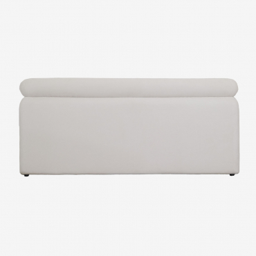 180cm Cirene Upholstered Headboard Fabric White & 135 Cm - Sklum