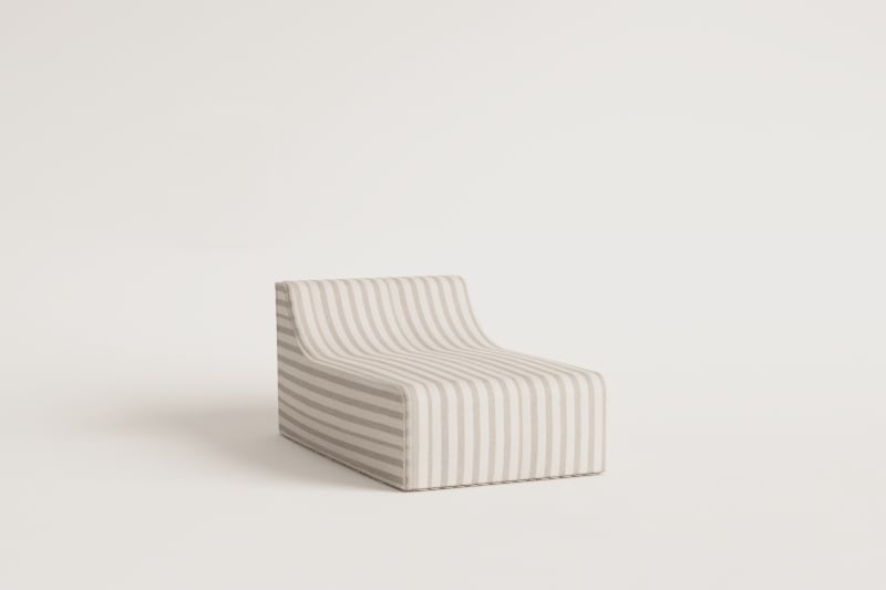 Modular sofa armchair in Sandel fabric