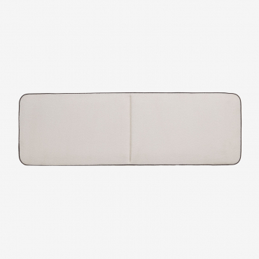 220 Cm Romeo Bouclé Headboard White Bouclé & 180 Cm - Sklum