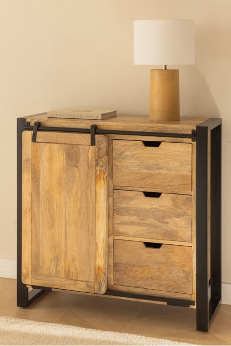 Sideboard 90x45 cm in mango wood Kiefer - Mango wood