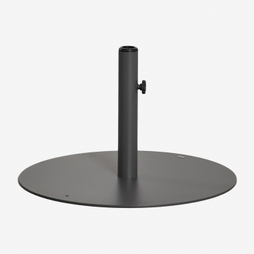 Round Steel Umbrella Base Peuet Grey Graphite - Sklum
