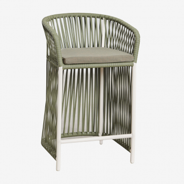 Sophie High Stool Light Army Green & ↑65 Cm - Sklum