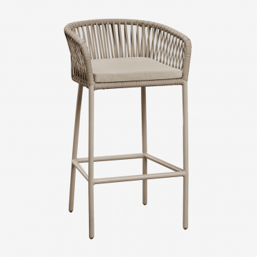 Arhiza High Garden Stool Brown Moka & ↑75 Cm - Sklum