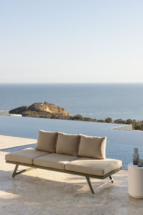 Reclinable 3-seater garden sofa Libanc