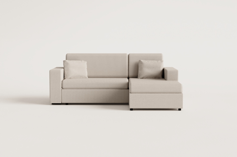 3-seater right chaise longue sofa bed in Umay fabric