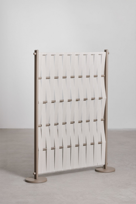 Pack of 2 aluminum and rope screens Tunas - Beige Cream