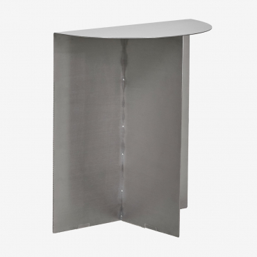 Nadina Brushed Steel Side Table 40x20 Cm ↑45 Cm - Sklum