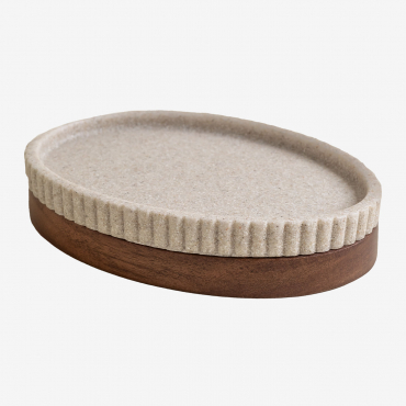 Wasila Soap Dish Nude Beige - Sklum