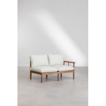 Melvin 2-seater Acacia Wood Sofa Acacia Brown - Sklum