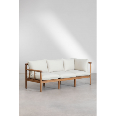 Melvin 3-seater Acacia Wood Sofa Acacia Brown - Sklum