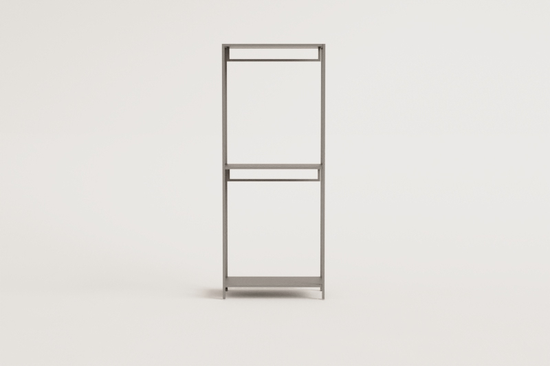 Janine open steel wardrobe