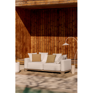 Ioanis 2-seater Garden Sofa In Acacia Wood Light Brown Acacia - Sklum
