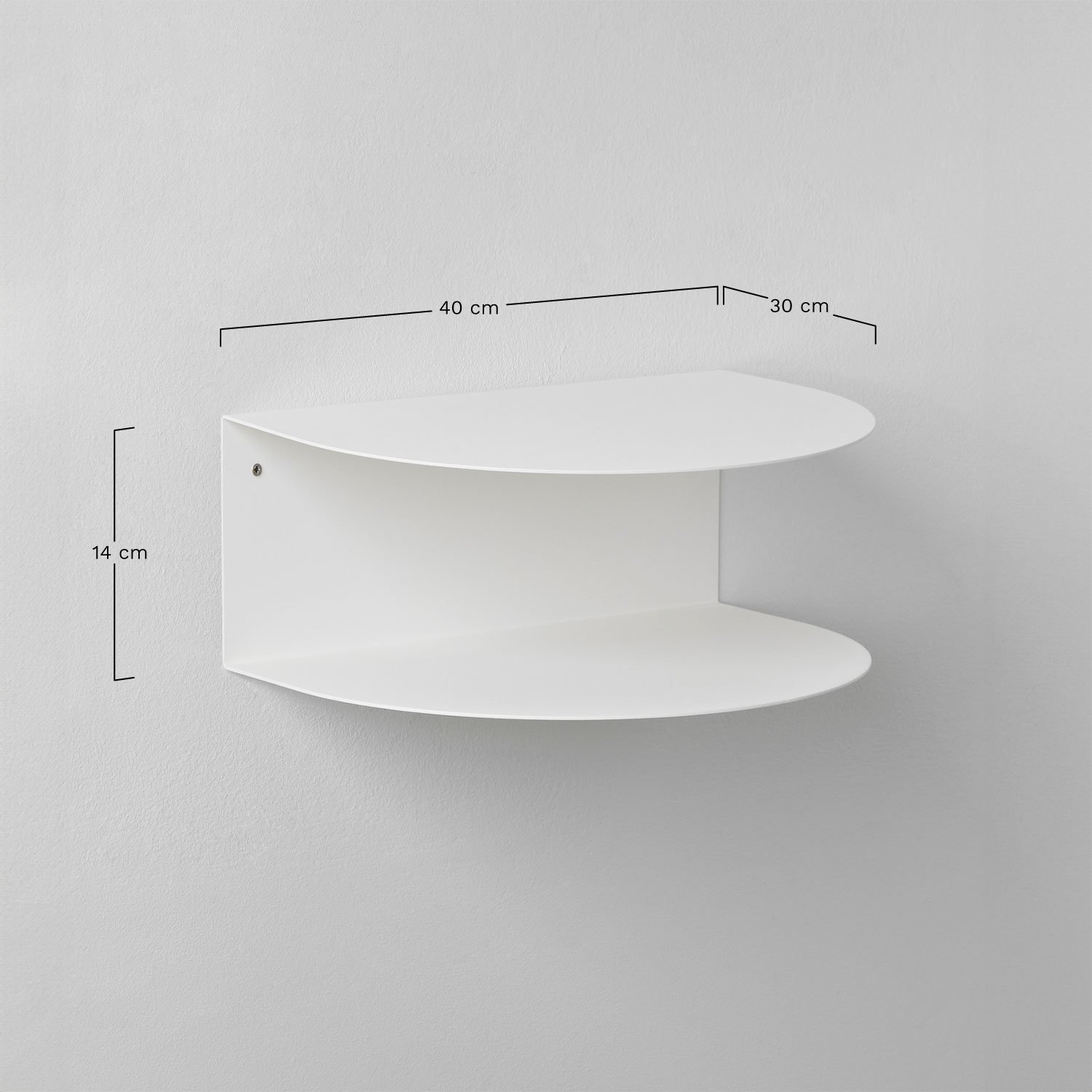 Taifa stainless steel shelf, medidas