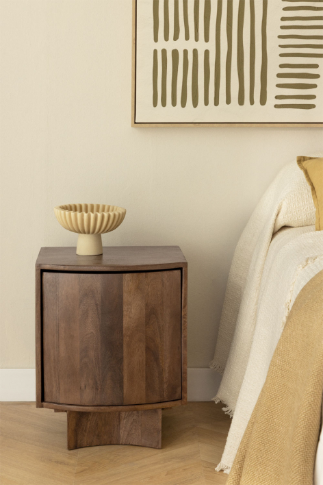 Pack of 2 bedside tables 40x35 cm in Atlanta wood