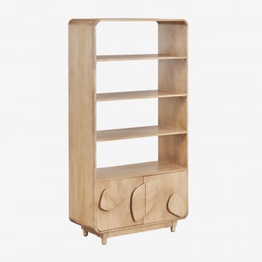 Joel Mango Wood Shelving Unit Mango Wood - Sklum