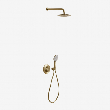 Built-in Brass Shower Column Orveta Golden - Sklum