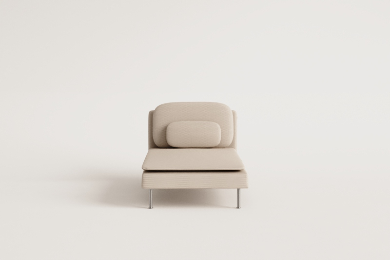 Chaise longue module for Oriol modular sofa