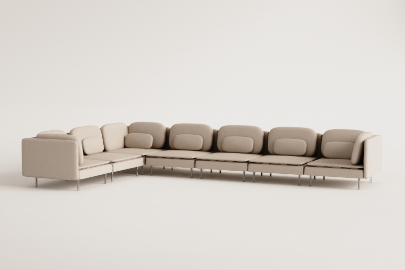 Oriol 7-piece modular corner sofa