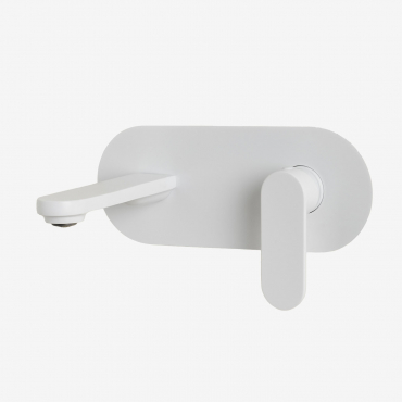 Alameda Brass Built-in Basin Tap White - Sklum