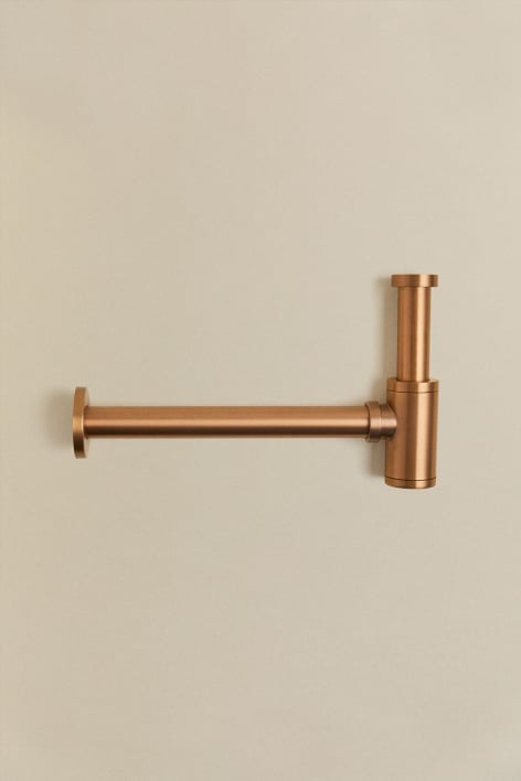 Basin trap in brushed rose gold stainless steel Bibur - Brushed Rose Gold