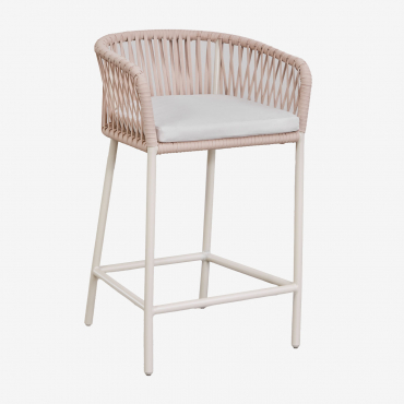 Arhiza High Stool Tapioca Beige & ↑65 Cm - Sklum