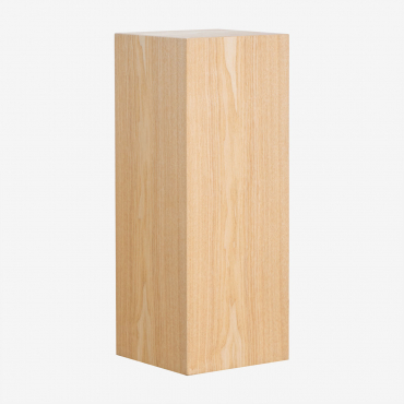Square Pedestal 25x25 Cm In Mdf Fleuri Natural Wood - Sklum