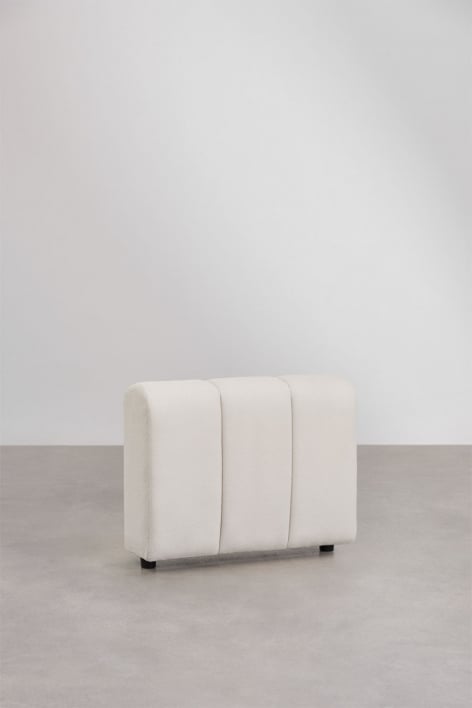 Left armrest for modular sofa in Eliot bouclé fabric
