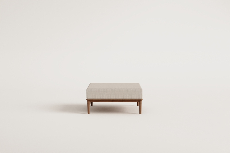 Giulia acacia pouf