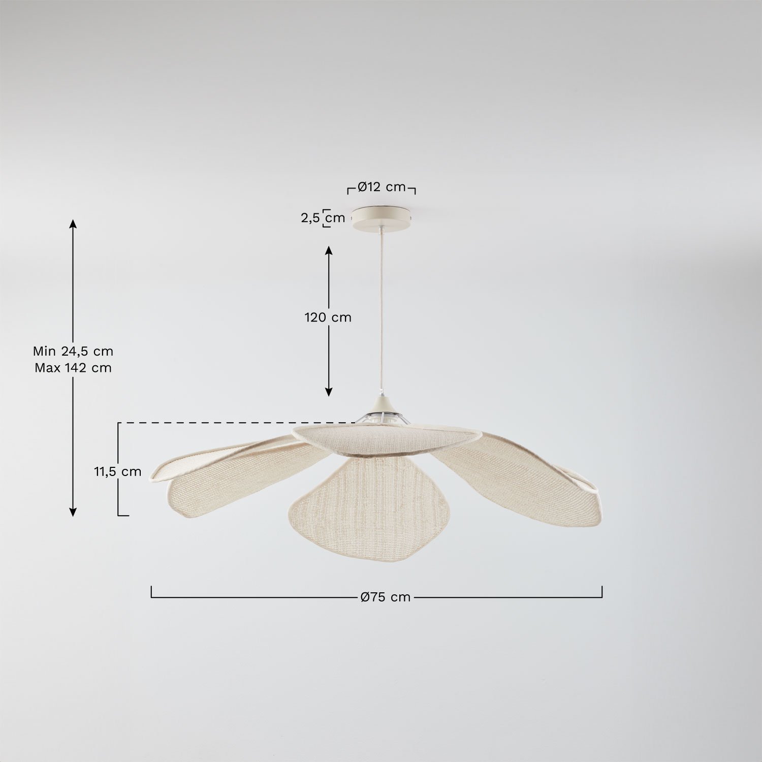 Benavid ceiling lamp, medidas